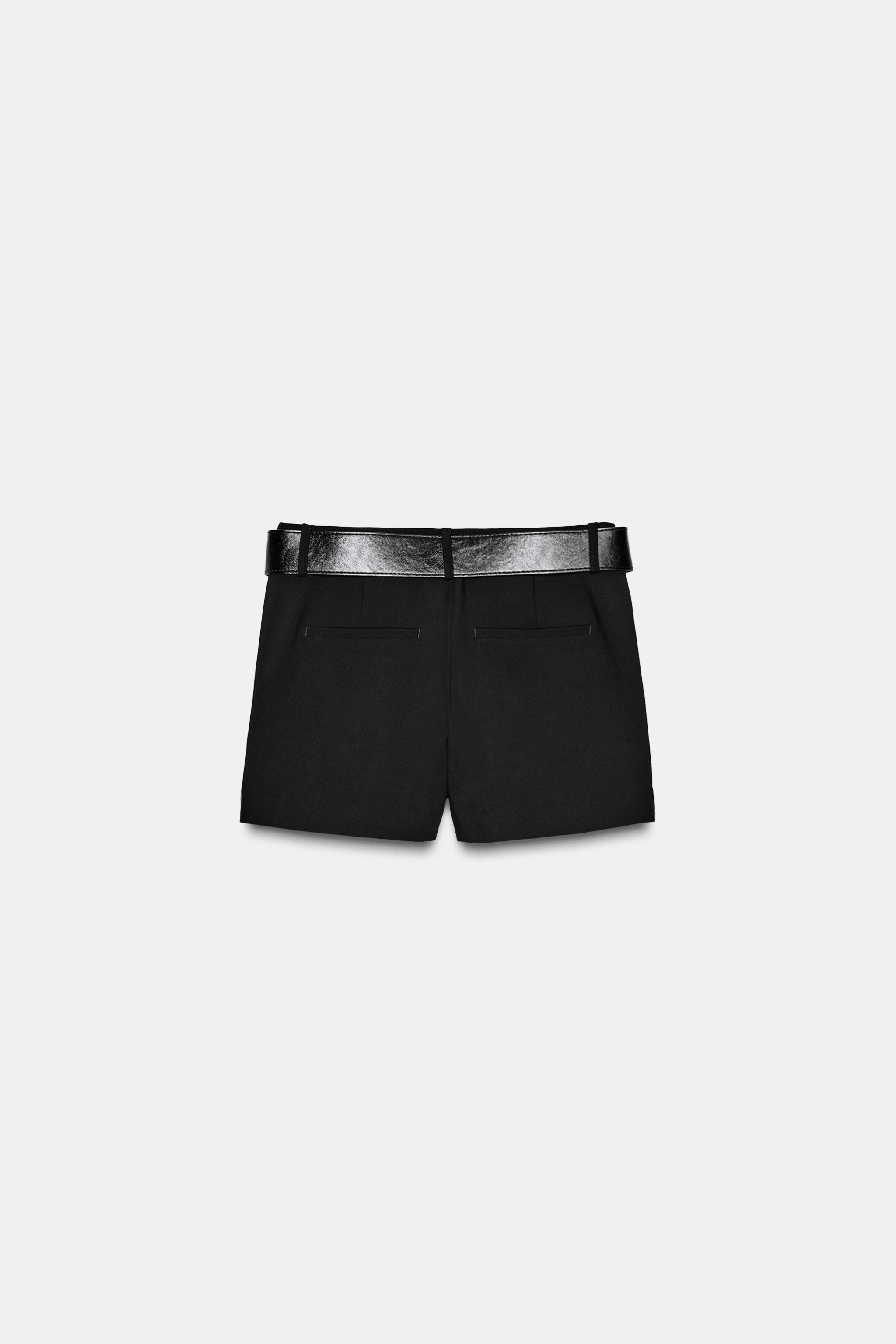 JUPE-CULOTTE TAILLE BASSE AVEC CEINTURE
